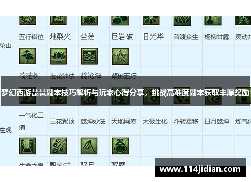 梦幻西游琵琶副本技巧解析与玩家心得分享，挑战高难度副本获取丰厚奖励